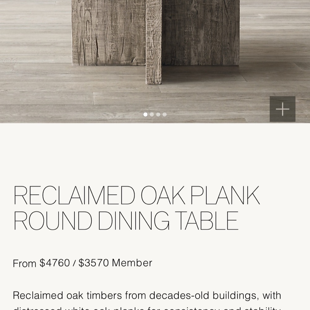 Dinning table set from RH - Picture 3 of 4